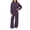 Purple, variant on BXJX Girls Outfit Sets, School Long Sleeve Sports 2 Piece Hoodies and Sweatpants Sets Gray Size 11-12 T