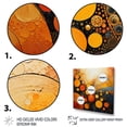 thumbnail image 3 of Designart "Blazing Fusion III" Abstract Collages Wall Art Living Room, 3 of 5