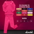 thumbnail image 6 of Elowel Pajama Set for Women and Men 2 Pack 100% Cotton Adult PJs Hot Pink Size S, 6 of 7