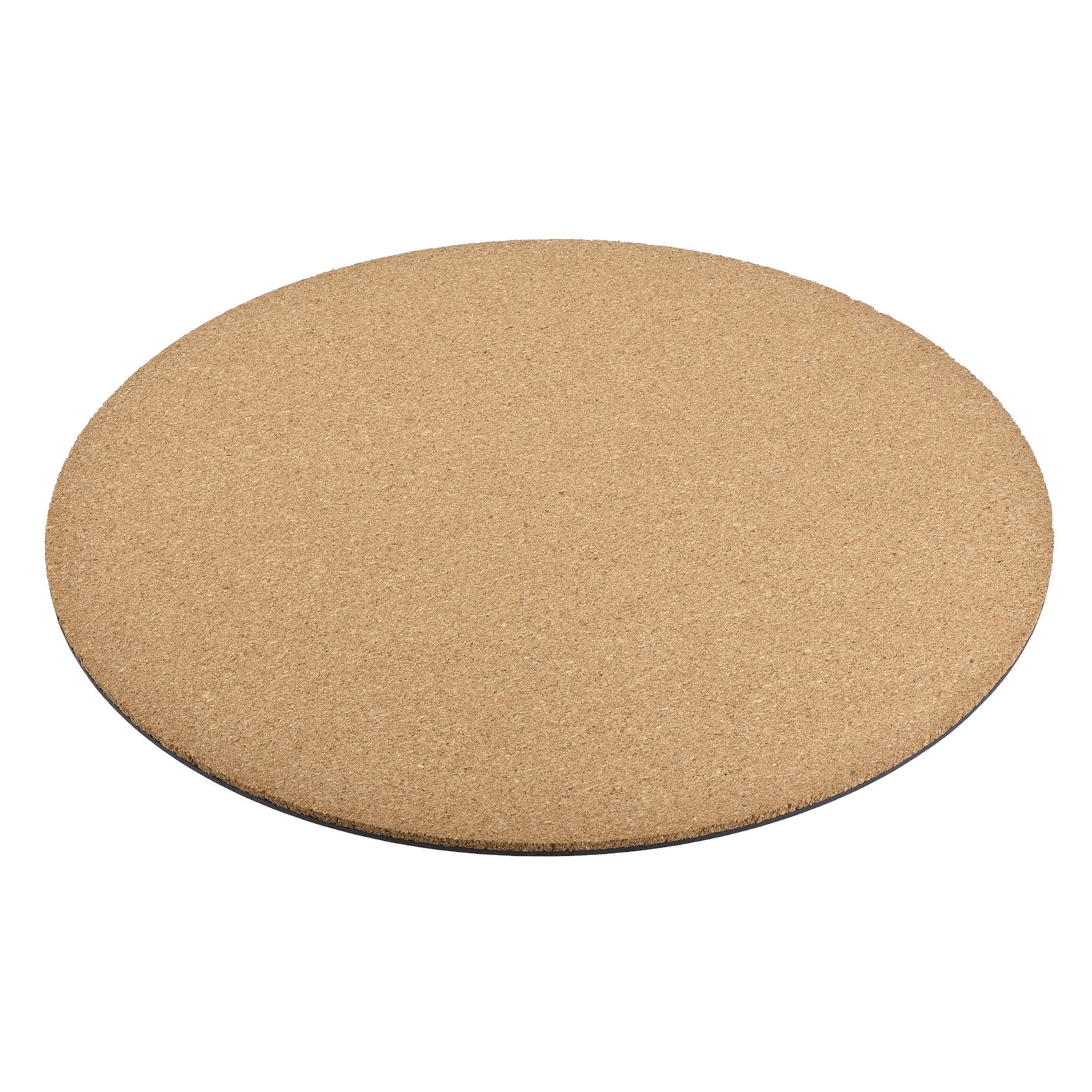Uxcell Round Plastic Cork Plant Mat for Home Garden Pot Yellow 12
