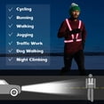 thumbnail image 3 of JP Gilet de Sécurité Haute Visibilité Réfléchissant, Lot de 2 Équipement de Course Ajustable pour Hommes & Femmes, Cyclisme de Nuit, Randonnée, Jogging, Promenade pour Chien, Rose, 3 of 7