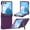 Darkpurple, variant on Dteck for Samsung Galaxy Z Flip 7 Case with Built-in Screen Protector, Hinge Protection & Kickstand, Shockproof Full Body Phone Cover for Z Flip 7 2025,Blue
