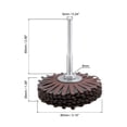 thumbnail image 2 of Abrasive Cloth Flap Wheel Sanding Star 1/4-Inch Shank for Woodworking Root Carving Furniture Polishing 120 Grits, 2 of 4