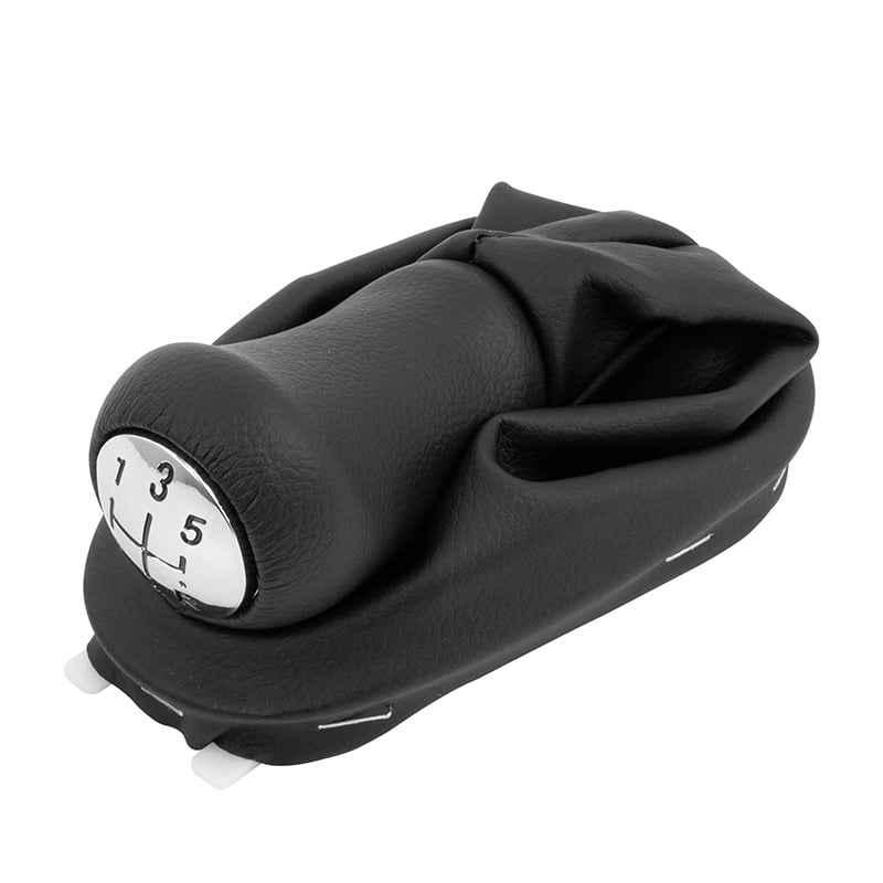5 Speed Leather Gear Shift Knob Lever Shifter Boot Cover For Renault Clio 2 II Megane 2 II Kangoo New Car Interior Accessories
