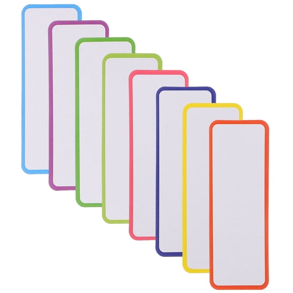 Luxshiny 27Pcs Reusable Magnetic Dry Erase Labels Assorted Color for Organizing Refrigerators Lockers and Whiteboards