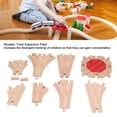 thumbnail image 4 of WoodenTrack Set, WoodenTrack Expansion Pack for Toddlers Educational DIY Building Assembly Toys, 4 of 7