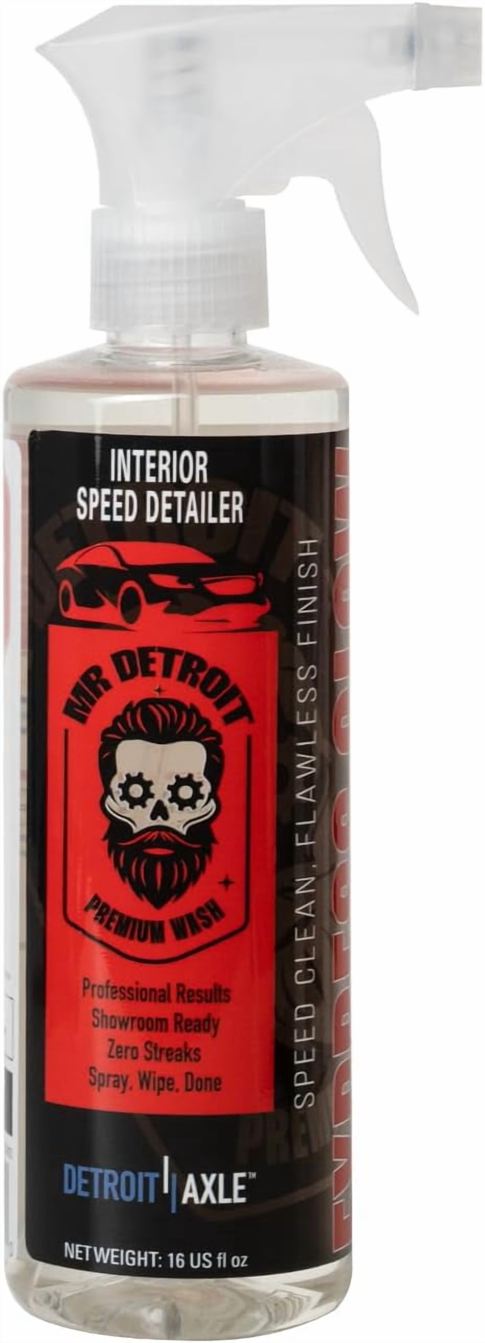 Mr. Detroit - 14pc Car Wash Kit with Foam Blaster, Bucket and Filter, Car Cleaners, Towels, Wash Glove, Brush, Sponge Pad, Exterior and Interior Detailing for Vehicles