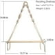 thumbnail image 4 of 2X Estante Colgante de Pared de Macramé, Estantes de Pared de Madera Estilo Bohemio con Cuentas de Madera, Estante Flotante de Granja, Estante RúStico para Plantas Colgantes, 4 of 5