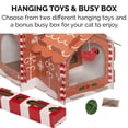 thumbnail image 5 of Furhaven Decorated Gingerbread Chateau Corrugated Cat Scratcher Hideout w/ Catnip - Christmas Print, One Size Gingerbread Christmas Chateau One Size Corrugated Scratcher, 5 of 10