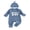 Blue, variant on RUINIXCW Mama's Boy Outfit Newborn Baby Boy Hospital Coming Home Outfit Waffled Romper Infant Baby Girls Fall Winter Clothes Long Sleeve Jumpsuit Hat Set