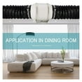 thumbnail image 4 of 4''-8'' Silent Inline Duct Fan Home Power Exhaust Air Extractor Hydroponic Blower For Kitchen Bathroom Bath Grow Tent Vent ,Dual Power Supply, 4 of 5