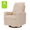 thumbnail image 5 of Pemberly Row Modern Polyester Pillowback Swivel Glider in Chai Shearling, 5 of 5