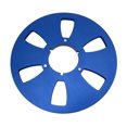 thumbnail image 1 of Sound Tape Empty Reel, Professional 6 Hole Improve Sound Quality Low Noise Opening Machine Part 1/4 10.5 Inch Empty Takeup Reel  for Reel To Reel Tape Player Blue, 1 of 7