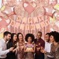 thumbnail image 6 of Cheinxy 64Pcs Birthday Party Decoration Kits, Birthday Party Supplies Set for Boys Girls Man and Women（Rose Gold）, 6 of 7