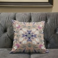 thumbnail image 5 of Amrita Sen Venetian Flower Paisley Duo Throw Pillow in Beige Gray 20x20, 5 of 5