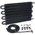 thumbnail image 2 of 8 Pass Aluminum 6AN Automotive Transmission Oil Cooler 3/8" Hose Line Kit, 2 of 5