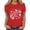 #03 Red, variant on Busydd Women's T-Shirts Mother's Day Round Neck Graphic Tees Casual Basic Summer Short Sleeve Tops for Women L