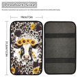 thumbnail image 4 of Renewold Cow Sunflower Leopard Print Retro Center Console Armrest Cover for Car, Armrest Cushion Cover Pad Soft Auto Car Interior Accessory Universal Fit for Sedan, 4 of 6