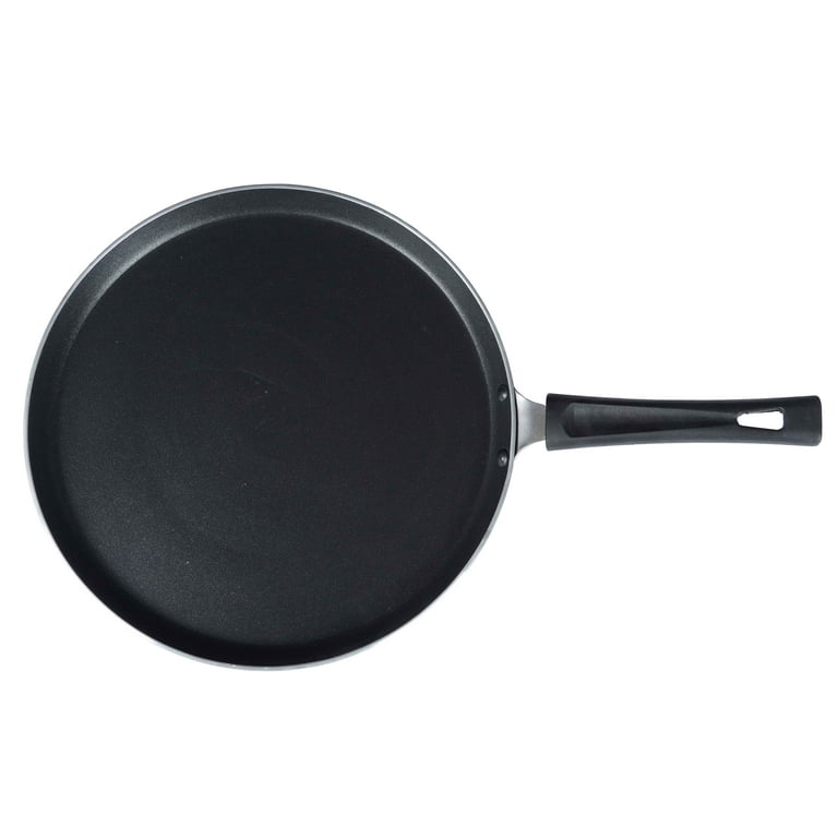 SENSARTE Crepe Pan, Dosa Tawa Griddle, Nonstick 10-Inch Pancake Pan Granite Coating, Gray