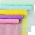 thumbnail image 4 of Tiras largas de nailon frotando toalla de baño, baño antirrayas y espuma frotando abundantemente la tira trasera, el adulto va al baño de piel muerta frotando, 4 of 5
