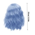 thumbnail image 3 of Leatfisat Red Wigs For Womens Short Curly Wavy Hair Wig Girls Red Colored 13.8" Shoulder Length Synthetic Role Play Party Halloween Or Daily Use Wigs Wig Cap Included, 3 of 9