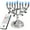 Silver, variant on Ner Mitzvah, 12.5" LED Electric Hannukkah Menorah - Tree Of Life Version