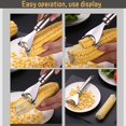thumbnail image 3 of Pelador de maíz Vhermosa Utensilio de cocina Trilladora de maíz de acero inoxidable, 3 of 5