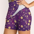 thumbnail image 4 of 2024 Gold Dot Skirt Spring Purple Swirl Aesthetic Casual A-line Skirts Cute Mini Skirt Woman Graphic Oversize Skort Clothes, 4 of 7