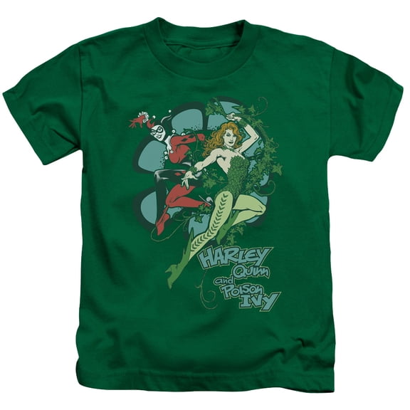 DC Comics Boys' Harley And Ivy Childrens T-shirt Green