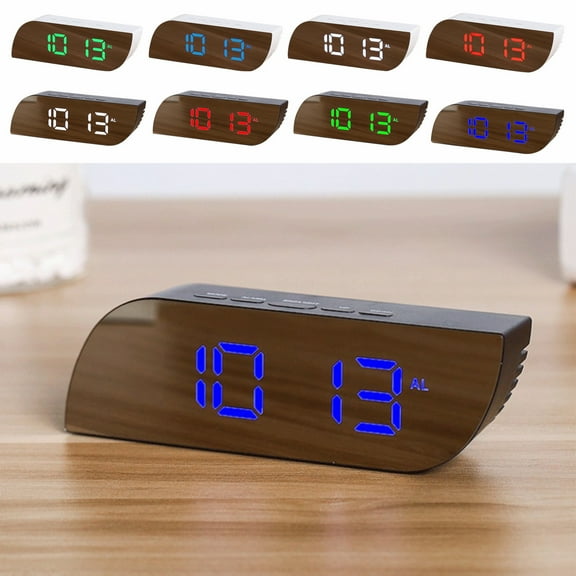 Viflosae Digital Clock Large Display, LED Alarm Electric Clocks For Makeup With Diming Mode Electronics Gadgets