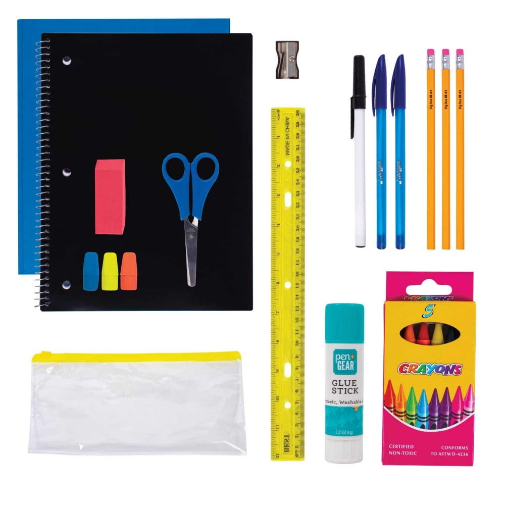 20 Piece Kids Wholesale School Supply Kits Bulk School Supplies Case