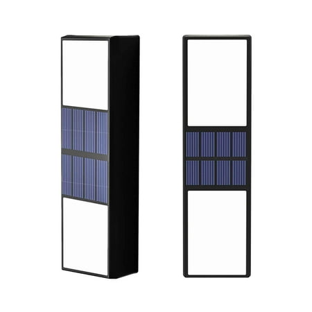 

VerPetridure 2PCS Solar Energy Outdoor Courtyard Lamp Waterproof Small Wall Lamp Stair Ladder Lamp Stage Lamp Garden Villa Led Lamp