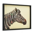 thumbnail image 2 of Empire Art Direct Zebra Dimensional Collage Framed Graphic Art Under Glass Wall Art, 25" x 33" x 1.4", Ready to Hang, 2 of 9
