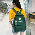 thumbnail image 4 of Bolsa 4 unids/set Mochila de lona para estudiante Daisy Mochila Pen Clutch Bag (verde oscuro) Ehuebsd  Nuevos Originales, 4 of 6