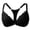 Black, variant on Women's Front Closure Bra Full Coverage Lace Racerback Bra Posture Underwire Unlined Bra