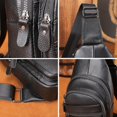 thumbnail image 2 of Bolso bandolera de un solo hombro para hombre de piel de vaca con capa de cabeza, bolso de hombro deportivo informal versátil para hombre, bolso de pecho de cuero de alta gama para hombres de negocios, 2 of 6