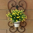 thumbnail image 6 of GRNSHTS Artificial Fake Flowers Boxwood,6 Bundles Faux Plants UV Resistant Greenery Shrubs,for Farmhouse Home Garden Patio Wedding and Indoor Outdoor Decor (Yellow), 6 of 14