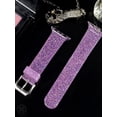thumbnail image 6 of Luxtrada compatible for Apple Watch 38mm 40mm replacement bands Women Glitter Iwatch Series8/7/6/5/4/3/2/1 Apple Watch SE Silicone Strap "Blue", 6 of 11