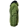 thumbnail image 2 of Heavyweight Sherpa Lined Full Zip Men's Fleece Hoodie (Military Green,XL), 2 of 3