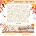 thumbnail image 2 of Thanksgiving Throw Blanket Soft Fall Leaves Blanket Autumn Plush Flannel Blanket Fall Warm Throw Blanket Harvest Cozy Blanket for Couch Bed Sofa Holiday, 50 x 60 Inches, 2 of 6