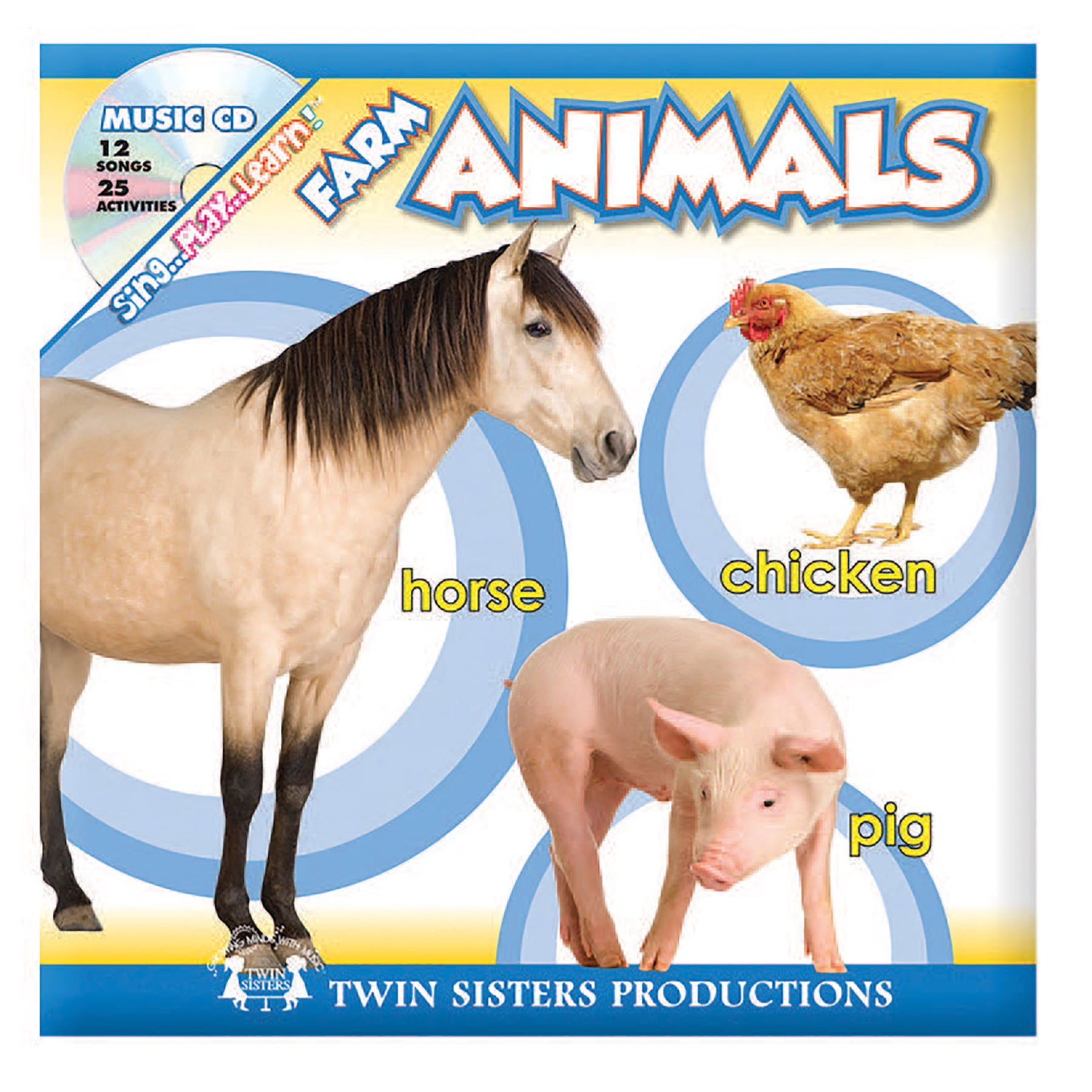 Twin Sisters Productions Board Book Bundle with CD, Set of 3