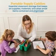 thumbnail image 3 of ECR4Kids 4-Compartment Small Plastic Caddy, Multipurpose Organization, Primary, 6-Pack, 3 of 9