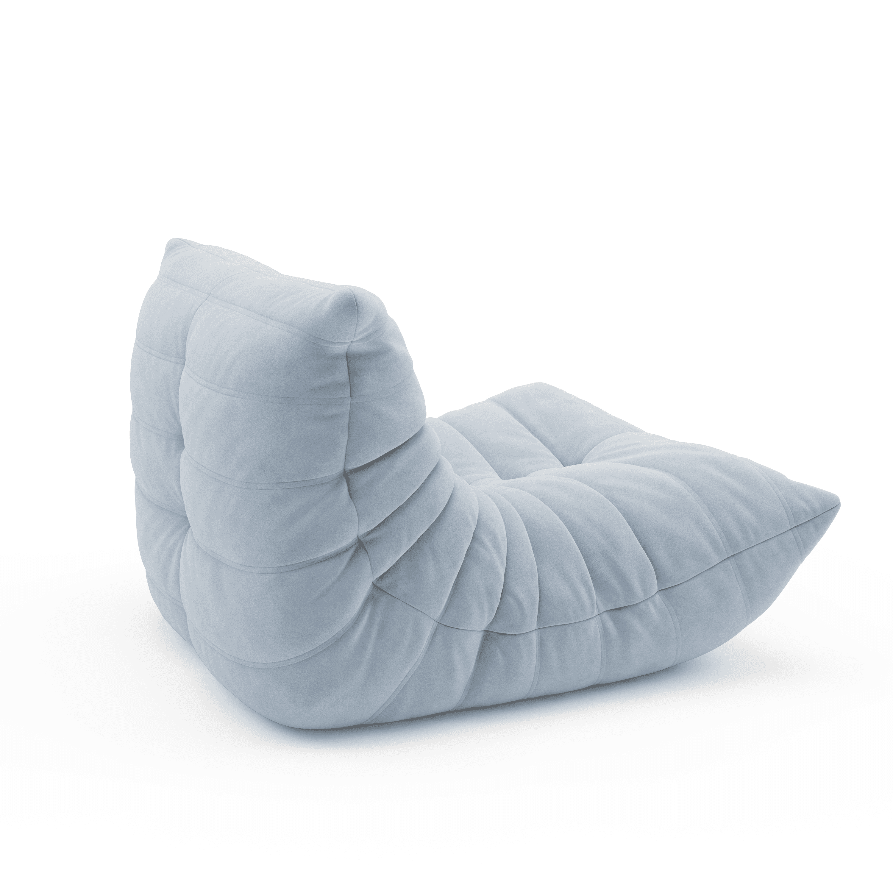 GGUG Memory Foam Lazy Sofa, Comfortable Back Support Floor Chair, Comfy for Reading Game Meditating , Mohai White