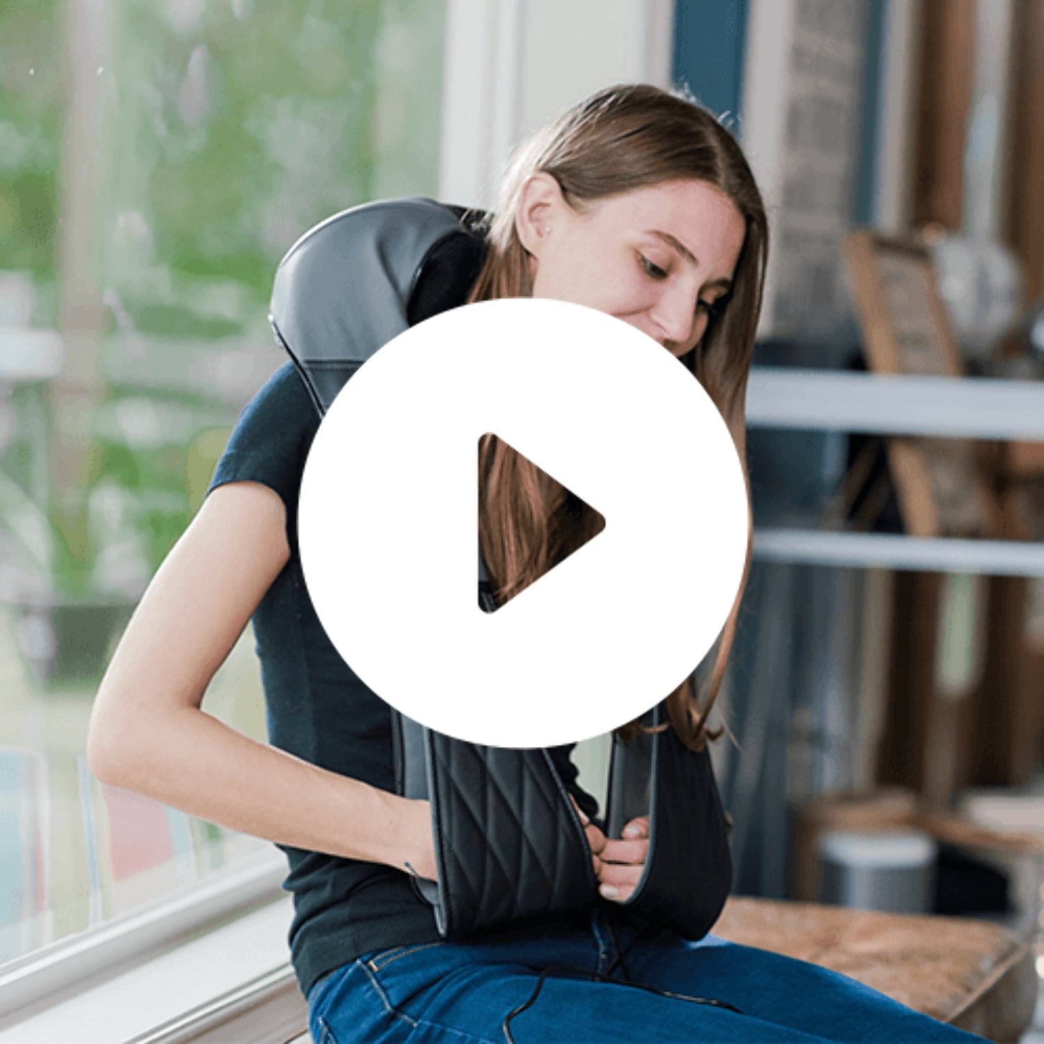 iReliev Shiatsu Back and Neck Massager with Heat Deep Kneading Massage for Neck, Back, Shoulder, Foot and Legs, Use at Home, Car, Office