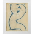 thumbnail image 1 of Modigliani, Amedeo 12x14 White Modern Wood Framed Museum Art Print Titled - Caryatid, 1 of 4