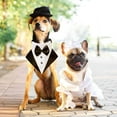 thumbnail image 5 of Bandana de esmoquin para perro, bandana formal para boda, bandana para perro, corbata ajustable, traje para mascota, pajarita, bandana para disfraces de cumpleaños y bodas, 5 of 5