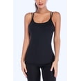 thumbnail image 6 of RUNNING GIRL Yoga Tank Tops for Women Built in Shelf Bra Strappy Back Activewear Workout Compression Tops, 6 of 7