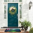 thumbnail image 2 of ONETECH Aurora Borealis Mountains Lake Square Floor Mat - Indoor/Outdoor/Front Door/Bathroom Mats for Home Entrance Outside Entry 19.68*39.37 in, 2 of 6