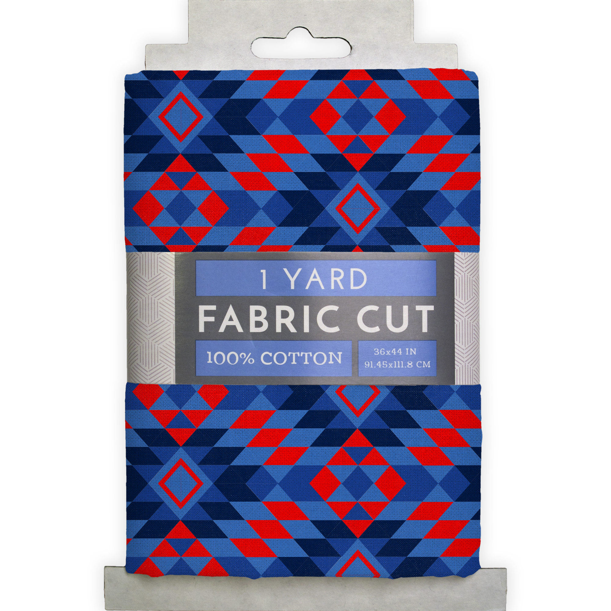 1 Yard 100% Cotton Killim Pattern, Navy, 44" Wide for Quilting & Sewing by David Textiles