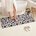 thumbnail image 4 of White Cow Black Spot Pattern Bathroom Rugs Mat,Non Slip Microfiber Bathroom Rug,Rubber Backing,Soft Bathroom Mats for Bathroom Floor,Tub and Shower,60x24in(150x60cm), 4 of 5